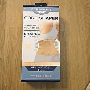NWT COPPER FIT CORE SHAPER copper Infused L/XL 34" - 42" in Beige